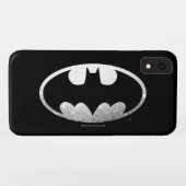 Coques Case-Mate iPhone Symbole Batman | Logo Grainy (Dos (Horizontal))