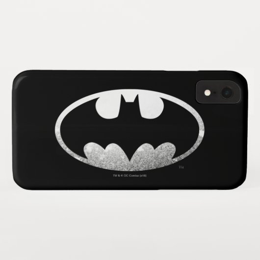 Coques Case-Mate iPhone Symbole Batman | Logo Grainy (Dos (Horizontal))