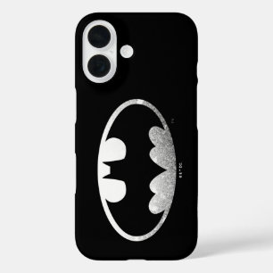 Coques iPhone 16 Symbole Batman Logo Grainy