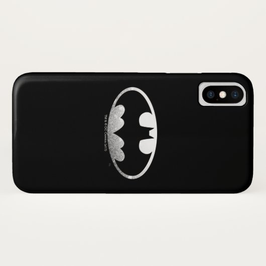 Coques Case-Mate iPhone Symbole Batman | Logo Grainy (Dos (Horizontal))