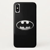 Coques Case-Mate iPhone Symbole Batman | Logo Grainy (Dos)
