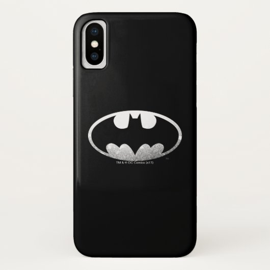 Coques Case-Mate iPhone Symbole Batman | Logo Grainy (Dos)
