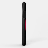 Coques Case-Mate iPhone Symbole Batman | Logo noir rouge (Dos/Droite)