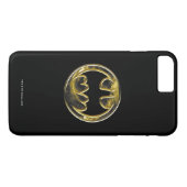 Coques Case-Mate iPhone Symbole Batman | Logo Or (Dos (Horizontal))