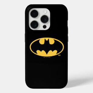 Coque iPhone 15 Pro Symbole Batman   Logo ovale