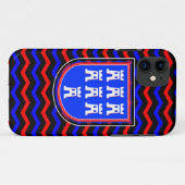 Coques Case-Mate iPhone SYMBOLE Bleu Rouge Saxon (Dos (Horizontal))