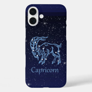 Coques iPhone 16 Plus Symbole Capricorne Constellation et Zodiaque avec 
