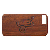 Coques Case-Mate iPhone Symbole Capricorne moderne en Mahogany Style impri (Dos (Horizontal))