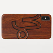 Coques Case-Mate iPhone Symbole Capricorne moderne en Mahogany Style impri (Dos (Horizontal))