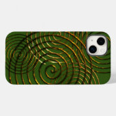Coques Case-Mate iPhone Symbole celtique spirale or métallique (Verso (horizontal))
