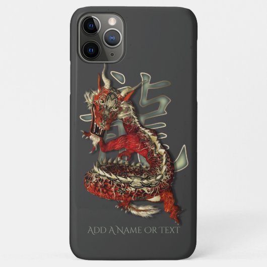 Coques Case-Mate iPhone Symbole chinois rouge chanceux de dragon (Dos)
