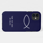 Coques Case-Mate iPhone Symbole chrétien de poissons (Dos (Horizontal))