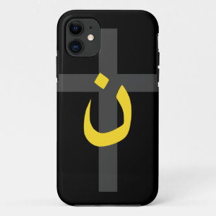 Coque iPhone 11 Symbole chrétien Nazaréen Solidarité Croix Bold