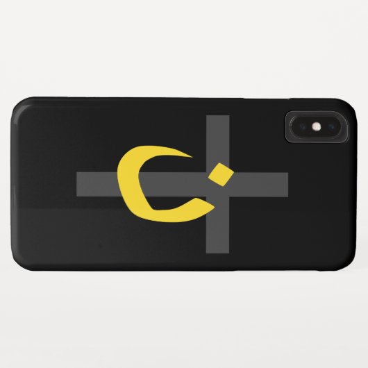 Coques Case-Mate iPhone Symbole chrétien Nazaréen Solidarité Croix Bold (Dos (Horizontal))