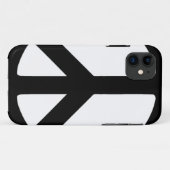 COQUES Case-Mate iPhone SYMBOLE CLASSIQUE DE LA PAIX NOIRE (Dos (Horizontal))