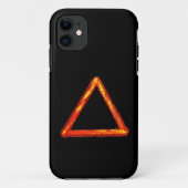 Coques Case-Mate iPhone Symbole d'alchimie d'élément de feu lame (Dos)