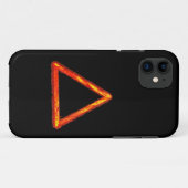Coques Case-Mate iPhone Symbole d'alchimie d'élément de feu lame (Dos (Horizontal))
