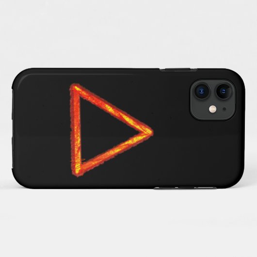 Coques Case-Mate iPhone Symbole d'alchimie d'élément de feu lame (Dos (Horizontal))