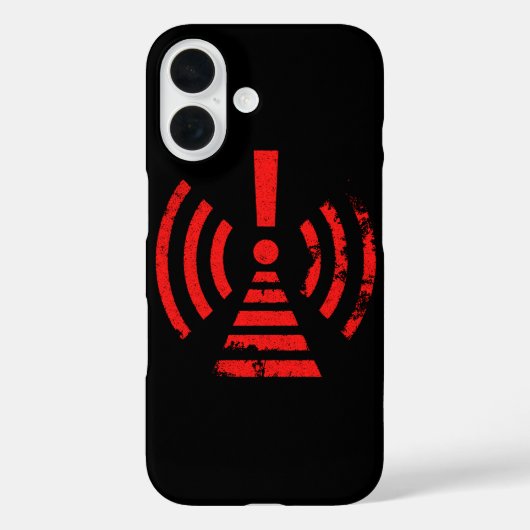 Coques Case-Mate iPhone Symbole d'avertissement de rétention d'énergie rét (Verso)