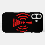Coques Case-Mate iPhone Symbole d'avertissement de rétention d'énergie rét (Verso (horizontal))