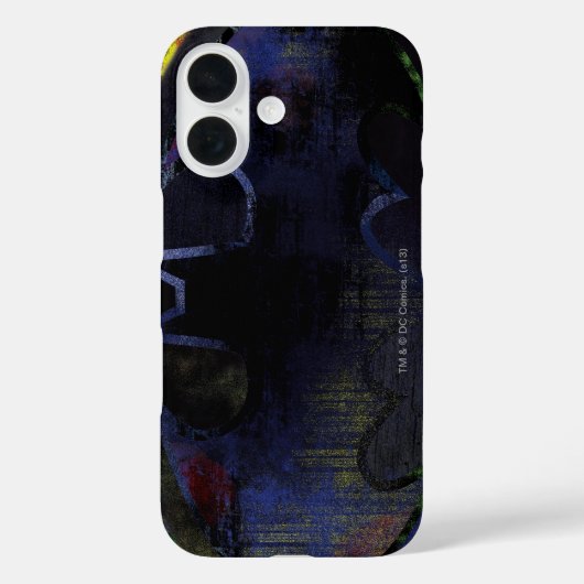 Coques Case-Mate iPhone Symbole de chauve-souris peint (Verso)