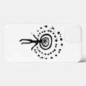 Coques Case-Mate iPhone symbole de géoglyphe idol antique petroglyphe amer (Verso (horizontal))