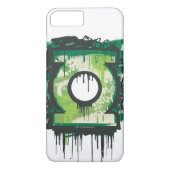 Coques Case-Mate iPhone Symbole de graffiti à lanterne verte (Dos)