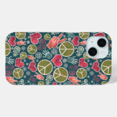 Coques Case-Mate iPhone Symbole de la paix Hipster Pacifisme (Verso (horizontal))