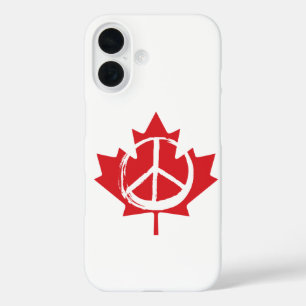 Coques iPhone 16 Symbole de la Paix Le Canada n'est pas à vendre au