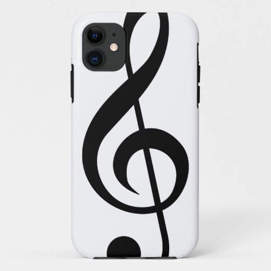 Coques Case-Mate iPhone Symbole de musical de G-Clef de clef triple (Dos)