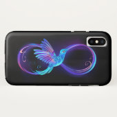 Coques Case-Mate iPhone Symbole de Neon Infinity par Glowing Hummingbird (Dos (Horizontal))