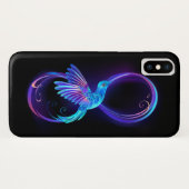 Coques Case-Mate iPhone Symbole de Neon Infinity par Glowing Hummingbird (Dos (Horizontal))