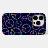 Coques Case-Mate iPhone SYMBOLE DE PAIX DE FLEURS Skully (Verso (horizontal))