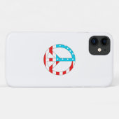 Coques Case-Mate iPhone Symbole de paix du drapeau américain (Dos (Horizontal))