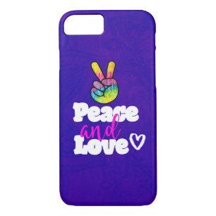Coque iPhone 8/7 Symbole de paix et d'amour Arc-en-ciel
