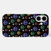 Coques Case-Mate iPhone Symbole de paix, Fleurs & Coeurs (Verso (horizontal))