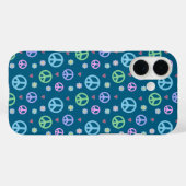 Coques Case-Mate iPhone Symbole de paix, Fleurs & Coeurs (Verso (horizontal))