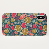 Coques Case-Mate iPhone Symbole de paix Hipster Pacifisme Design (Dos (Horizontal))