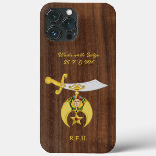 Case-Mate iPhone Case Symbole de retrait avec Faux Wood Monogrammed Otte