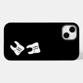 Coques Case-Mate iPhone Symbole dentaire des dents paraphé personnalisé (Verso (horizontal))