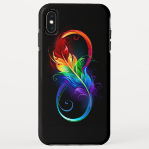 Case-Mate iPhone Case Symbole d'infini avec plume arc-en-ciel
