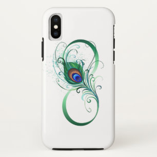 Case-Mate iPhone Case Symbole d'infini avec plume de paon