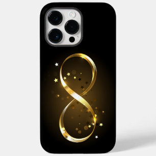 Coque Pour Pour iPhone 14 Pro Max Symbole d'infini doré