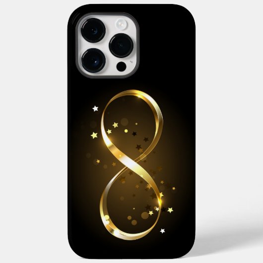 Coques Case-Mate iPhone Symbole d'infini doré (Verso)