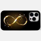 Coques Case-Mate iPhone Symbole d'infini doré (Verso (horizontal))