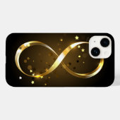 Coques Case-Mate iPhone Symbole d'infini doré (Verso (horizontal))
