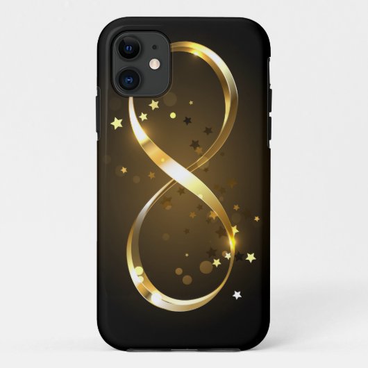 Coques Case-Mate iPhone Symbole d'infini doré (Dos)
