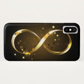 Coques Case-Mate iPhone Symbole d'infini doré (Dos (Horizontal))
