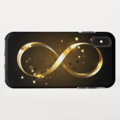 Coques Case-Mate iPhone Symbole d'infini doré (Dos (Horizontal))