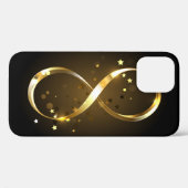 Coques Case-Mate iPhone Symbole d'infini doré (Verso (horizontal))